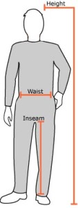 inseam waist height